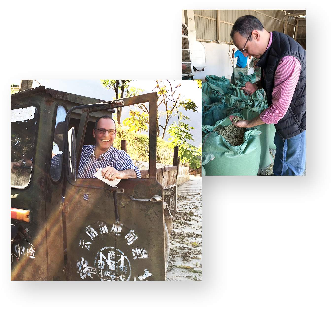Beto at a coffee farm